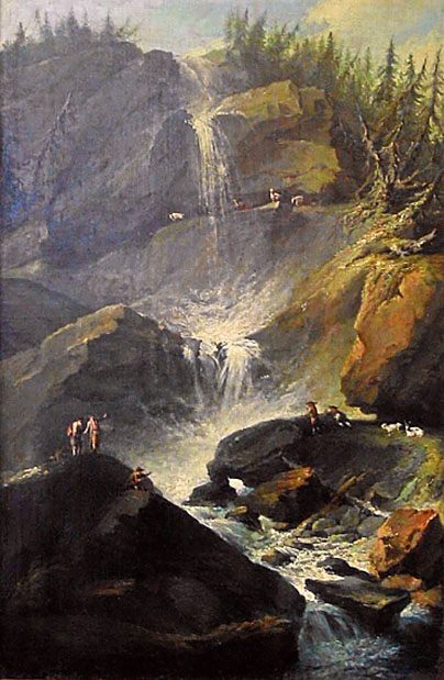 The Upper Staubbachfall in the Lauterbrunnen Valley